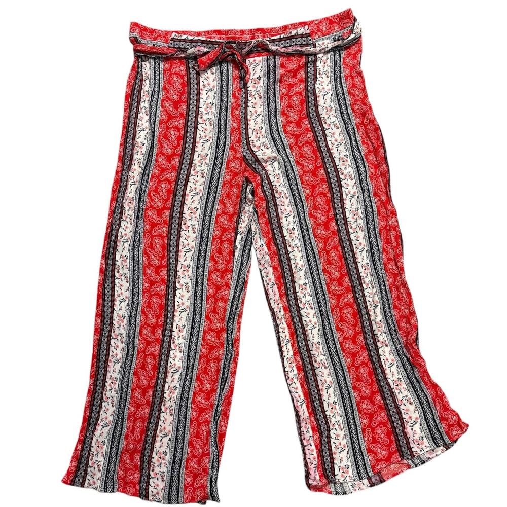 CATO Palazzo Pants Size 26/28 in Red, Blue and White